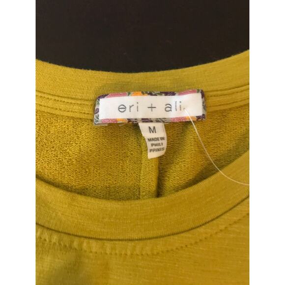 Anthropologie Eri + Ali Westward Yellow Swing T-Shirt - Size Medium - NWT - Picture 7 of 11